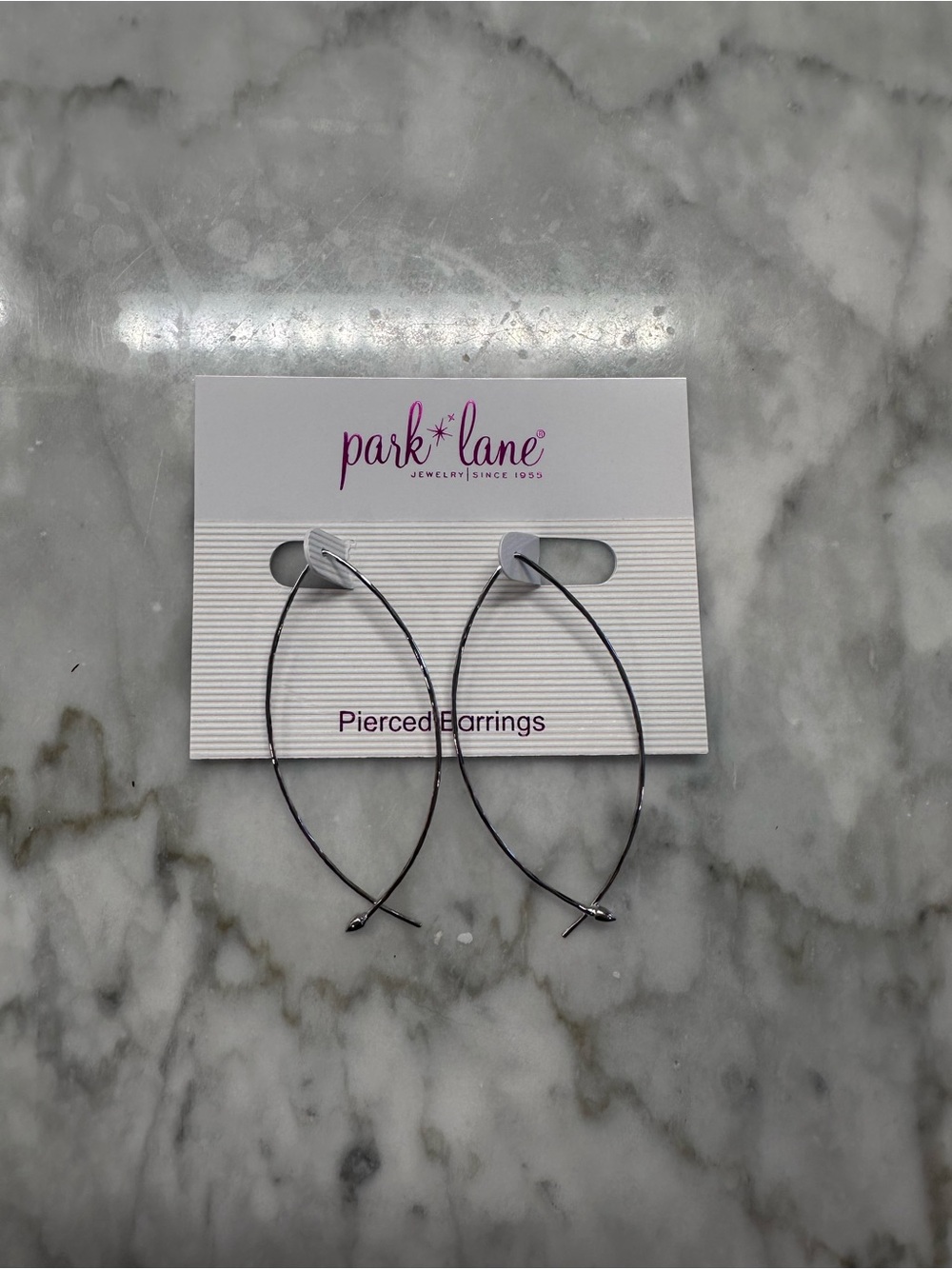 Park Lane Silver Twizzler Wire Hoop Earrings